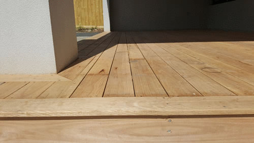 Outdoor Entertainment Decking using Blackbutt Timber