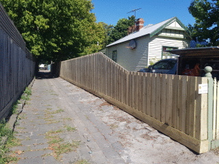 Treated Pine Paling Fence in Carnegie